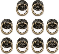 MY MIRONEY Vintage Drop Ring Pulls Antique Bronze Knobs Handles…