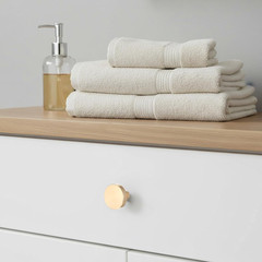 2Pc Matte Gold Bifold Door Knobs Cabinet Drawer Pull Handles with Screws