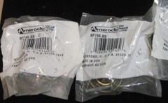 4 Amerock #BP746-BB Antique Brass Cabinet Knobs / Drawer Pulls – new old stock