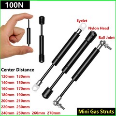 Universal Gas Struts 120-270mm Multi Purpose 100N Ball Joint，Eyelet & Nylon Head