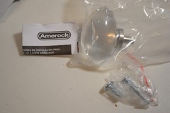 LOT OF 11 – Amerock BP36651 Clear/Satin Nickel 1 3/4 Inch Cabinet Knob