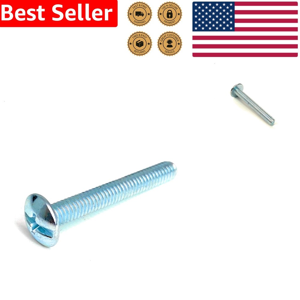 Durable 8-32 x 1 1/4 Inch Cabinet Screws 25 Count Truss Head Steel