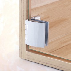 4PCS Zinc Alloy Glass Cabinet Hinge Jewelry Display Cabinet Door Hinge for 5~8mm