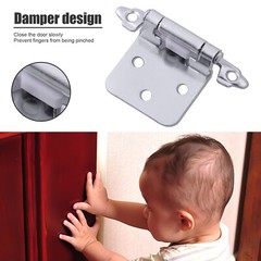50X Overlay Self Closing Face Mount Cupboard Door Hinge Kitchen Cabinet Hinges