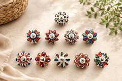 DORPMARKET 1.50 inches in diameter and 0.50 depth, Blue, White, Red