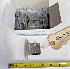 Hinge Stamped SS GEMLUX 1652 1.5″ x 1.5″ with 1/2″offset Boat Yacht lot of 20