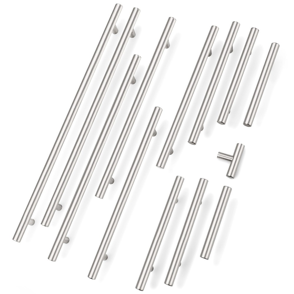 Probrico Brushed Nickel T Bar Handles Cabinet Cupboard Drawer Pulls