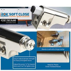 25 Pack Hardware Soft Close Damper for Cabinet Doors/Compact/SoftClose Cabine…
