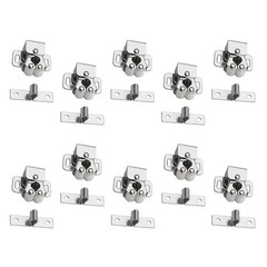 10Pcs/Set Silver Steel Cabinet Door Latch Buckle Lock Catch Stopper Roller Catch