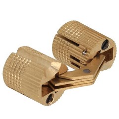 1.4CM Concealed Hinge Set of 20 Golden