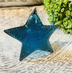 1 Glass Starfish Star Nautical Beach Knob Cabinet Drawer Pull furniture Hardware
