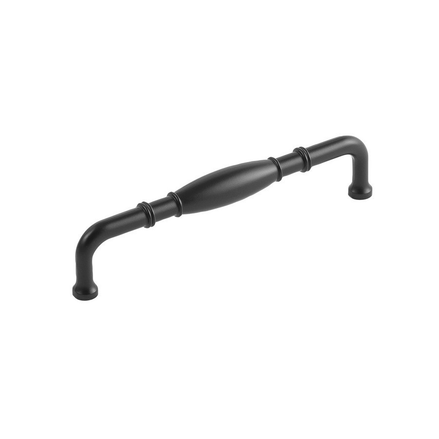 Williamsburg Pull 5-1/16″ Center to Center Matte Black Hickory Hardware P3052-MB