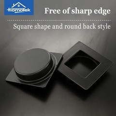 2-3/4 Inch Square Recessed Sliding Closet Door Finger Pulls Inner Dia 2-1/8 Inch