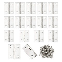 1.5 Inch Stainless Steel Folding Butt Hinges Cabinet Door Furniture 16 PCS