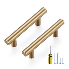Ravinte 5 Pack Champagne Bronze Cabinet Pulls 2~1/2 Inch Hole Center