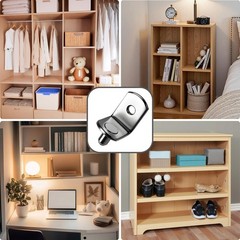 70 PCS 5mm L-Shape Shelf Pegs Metal Cabinet Bookshelf Support Pins Holders