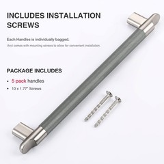 Cabinet Pulls 5 Packs 7-1/2 Inch Hole Center Drawer Pulls Bathroom Hardware K…