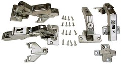 Blum 1/2 Overlay, Face Frame Hinge Kit for Pie-Corner Cabinets