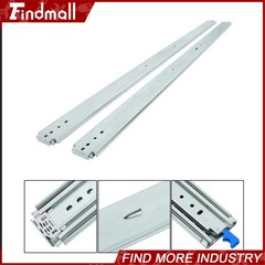 Findmall Heavy Duty 60″ Drawer Slides w/Lock 500lb – Full Extension Ball Bearing