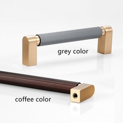 3.78″ 5″ 7.55″ 12.6″18.9″Dark Gray&Coffee Large Cabinet Pulls Drawer Pull Handle