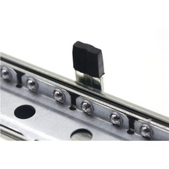 16 Inch Drawer Slides Cold Rolled Steel Electroplated Finish Undermount Type