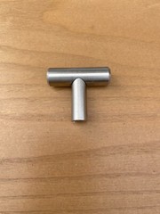 25 New Satin Nickel Bar T Door/Drawer Pull Cabinet, Furniture Hardware.
