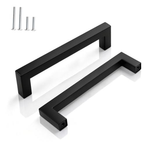 Pack 5 Inch (128mm) Hole Centers Cabinet 5 Inch Hole Center 10 Matte Black