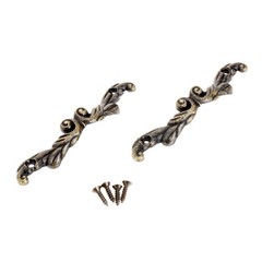 Dophee 10Pcs Antique Brass Decorative Pull Handle For Mini Jewelry Box