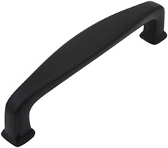 25 Pack Flat Black Modern Cabinet Pulls – 3-3/4″ Hole Centers
