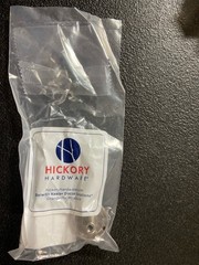 Hickory hardware P710-SNW Tranquility 1-1/4 in. Satin Nickel/White Cabinet Knob