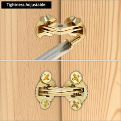 8 Pack 8mm Hidden Brass Barrel Hinges 180° Concealed Invisible Hinge for DIY Box