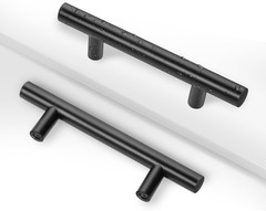 30 Pack Matte Black Drawer Pulls, 3″ Hole Center Cabinet Handles | 5 Inch Stainl