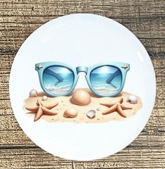 BEACH OCEAN LIFE WHITE CERAMIC KITCHEN CABINET DRESSER KNOB DECOR Style 3