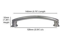 Pull Handle Knob Kitchen/Bathroom Cabinet Hardware in Brushed Nickel