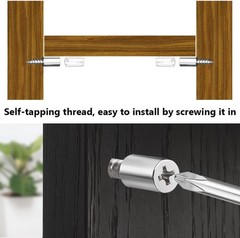 40Pcs Self Tapping Screws Cabinet Laminate Support Pins with Non-Slip Sleeve USA