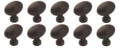 10 Pack Amerock Vaile 1-3/8 Inch Long Oval Cabinet Knob | ORB | 10BX53014ORB