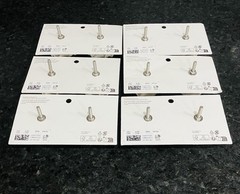 Set Of 12 H&M Ruffle Flower Drawer Pull Or Cabinet Knob Creamy White Brand New