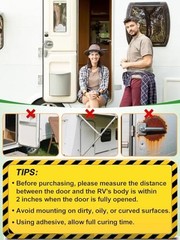 RV Magnetic Door Catch with Adhesives Screws – Easy to Install Camper Trailer 2