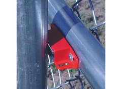 Universal Latch Magnet, 4-1/4 in L, 15/16 in W, 1-1/8 in H, Ceramic Red