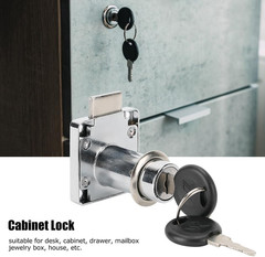 Lock Body,3-Pack Cylinder Cam Drawer Lock Desk Wardrobe Cabinet Locker Furniture