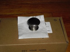 Homdiy Brushed Nickel Cabinet Pulls / Drawer Knobs plus screws Set of 8 round 1″