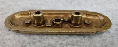 Vintage Amerock?? Brass Cabinet Knob Drawers Pull Backplate 3-1/4″ long