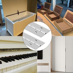 48 Inch Stainless Steel Piano Hinge Continuous Hinge 2″ Open Width 0.047″ Thick