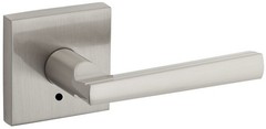 Kwikset 155MRLSQT-15 Montreal Square Privacy Door Lock 6AL Nickel