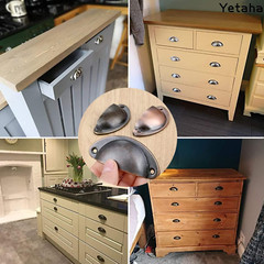10 Packs Vintage Cup Pulls, 3.23″ X 1.38″ Cabinet Drawer Pull, Decorative Kitche