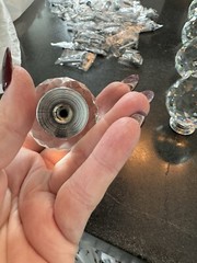LIBERTY Faceted Crystal 1-3/16 in. (30 mm) DRAWER KNOBS PULLS CABINET