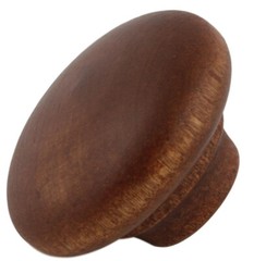 (5 Pack) 1-5/8 inch Hardwood Knob Oak Finish