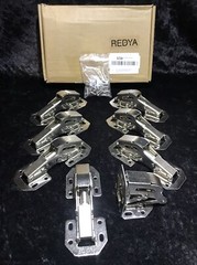 8 PCs Hydraulic Hinges Damping Buffer Soft Close Corner Folded for Cabinet Door