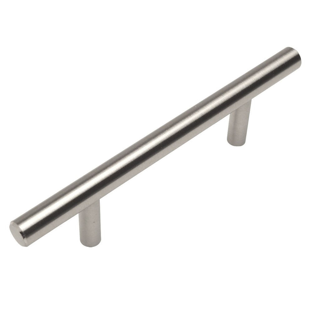 Slim Line 3/8″ Diameter Cosmas Satin Nickel Euro Style Bar Pull #404-030SN