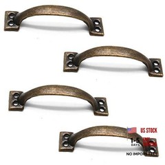 Pull Handles Vintage Style Barn Door Grab Handle Tone (Pack of 3.94″ 4P Bronze